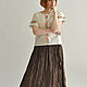 Falda de lino marrón Campesino. Skirts. Skirt Priority (yubkizakaz). Интернет-магазин Ярмарка Мастеров.  Фото №2