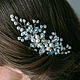 Peine. Río de las perlas con cristales, Hair Decoration, St. Petersburg,  Фото №1