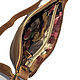 Небольшая рыже-коричневая кожаная сумка через плечо. Сумка через плечо. ТМ WIGWAG (Виктория Александрова). Ярмарка Мастеров.  Фото №4