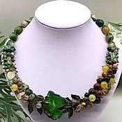 Украшения handmade. Livemaster - original item Elegant necklace natural agate. The author`s work. Handmade.