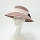 A hat for racing 'Stranger'. Color Blush. Hats1. Exclusive HATS. LANA ANISIMOVA.. Online shopping on My Livemaster.  Фото №2