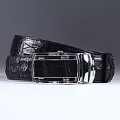 Аксессуары handmade. Livemaster - original item Crocodile leather belt IMA3061B. Handmade.