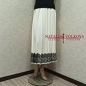 Расклешенная юбка с клиньями из итальянской шерсти