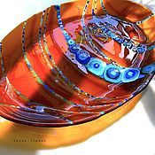 Посуда handmade. Livemaster - original item Dish: Glass fusing Glitter Contrasts. Handmade.