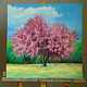 Painting cherry Blossoms, oil on canvas. Pictures. vestnikova. My Livemaster. Фото №4