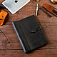 A4 notebook with adjustable buckle made of genuine leather, Notebook, Moscow,  Фото №1