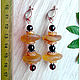 Amber. Earrings 'Living stones' amber silver. Earrings. Frollena II. Natural Baltic amber. My Livemaster. Фото №4