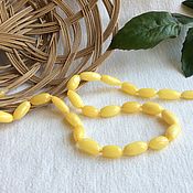Украшения handmade. Livemaster - original item Beads from solid Baltic amber, color is honey, 56 cm. Handmade.