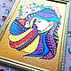 Витражная картина Мать с младенцем 25х34 см. Картины. ZorkaVenera (Татьяна). Интернет-магазин Ярмарка Мастеров.  Фото №2