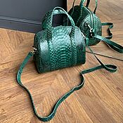 Сумки и аксессуары handmade. Livemaster - original item Bag leather bag made of python leather. Handmade.