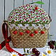 Bag for baby girl 'Basket with cherries'. Bags for children. inspiration. My Livemaster. Фото №5