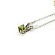 Хризолит. "Две стихии" кулон с хризолитом. Кулон. DESIGNER JEWELRY 'JANNA'. Интернет-магазин Ярмарка Мастеров.  Фото №2