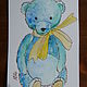 Заказать Postcard "Teddy bear". Yuliya Kochetkova   'RukoTvoreniya'. Ярмарка Мастеров. . Cards Фото №3