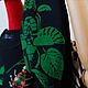 Хлопковый свитшот Тропики Толстовка с ручной вышивкой узоры. Свитшоты. Karina-bro. Интернет-магазин Ярмарка Мастеров.  Фото №2