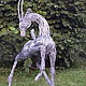 Sculpture wire "Antelope", Garden figures, Novosibirsk,  Фото №1