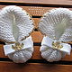 Booties for the baptism of the 'little Angels gold', Babys bootees, St. Petersburg,  Фото №1