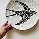 Interior plate with a swallow. Interior elements. allyouneedismosaic. Online shopping on My Livemaster.  Фото №2