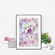 Watercolor painting Spring flowers, Pictures, Moscow,  Фото №1