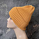 Women's knitted hat, beanie, slouch hat, pumpkin. Caps. YuliaCrochet. Online shopping on My Livemaster.  Фото №2