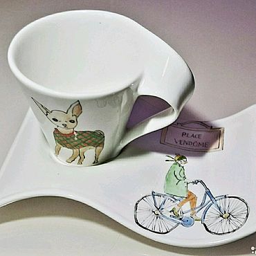 Посуда ручной работы. Ярмарка Мастеров - ручная работа Обаяние Парижа. Handmade.
