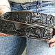 Order Leather belt handmade black 'Prairie'. schwanzchen. Livemaster. . Straps Фото №3