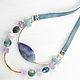 Necklace with amethyst 'still waters'necklace with agate,amazonite. Necklace. Irina Moro. My Livemaster. Фото №5