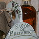 Двойной короб для бутылок с маслом "Savon de Provence". Короб. Волшебство декора. Интернет-магазин Ярмарка Мастеров.  Фото №2