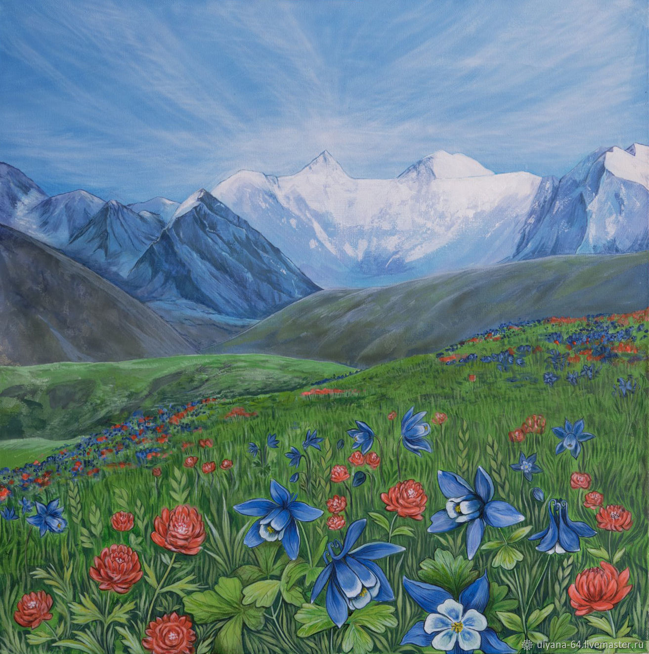 Гора Белуха Алтай картины художников