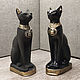 Egyptian Cat Figurine. Gypsum. Handmade, Figurines, St. Petersburg,  Фото №1