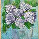 Order Painting lilac in a vase on canvas on a stretcher 'From the garden' 24h18h1,5 cm. chuvstvo-pozitiva (chuvstvo-pozitiva). Livemaster. . Pictures Фото №3