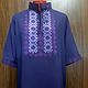 Men's embroidered shirt 'Persian Night' MP2-238, Mens outerwear, Temryuk,  Фото №1