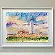 PAINTING LIGHTHOUSE SUMMER LANDSCAPE PAINTING SUMMER BUY A PICTURE, Pictures, Samara,  Фото №1