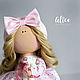 Текстильная интерьерная Куколка Alice C'Dolls. Тыквоголовка. Alice C'Dolls. Ярмарка Мастеров.  Фото №4