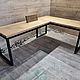 Угловой стол  из массива сосны в стиле лофт № 109. Столы. Мастерская LOFT. Ярмарка Мастеров.  Фото №6