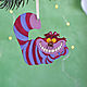 Christmas Tree toys Cheshire Cat. Christmas decorations. 'Volshebnyj teremok' Tani & Tashi. Ярмарка Мастеров.  Фото №4