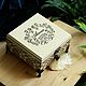 Заказать Шкатулка с инициалами «Молочный шоколад». Шкатулки (HandMadeJoli) (HandMadeJoli). Ярмарка Мастеров. . Шкатулки Фото №3