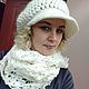 Beret-cap and lace Snood. Berets. Vyazanye Istori. Online shopping on My Livemaster.  Фото №2