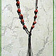 Order Beads 'Laces-knots' with a tail. A million treasures. Livemaster. . Necklace Фото №3