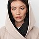 КУРТКА-МАНТИЯ INGU ДВУСТОРОННЯЯ МЕМБРАННАЯ Бежевый. ПУХОВИК ЖЕНСКИЙ. Куртки. Niobi.store. Ярмарка Мастеров.  Фото №4