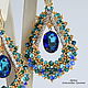 Серьги "Кесем Emerald". Серьги классические. Afalina - Александра Громова. Интернет-магазин Ярмарка Мастеров.  Фото №2