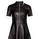 Black leather zipper dress, Dresses, Moscow,  Фото №1