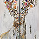 Order Silver Deer, Elegant steamy painting. Annet Loginova. Livemaster. . Pictures Фото №3
