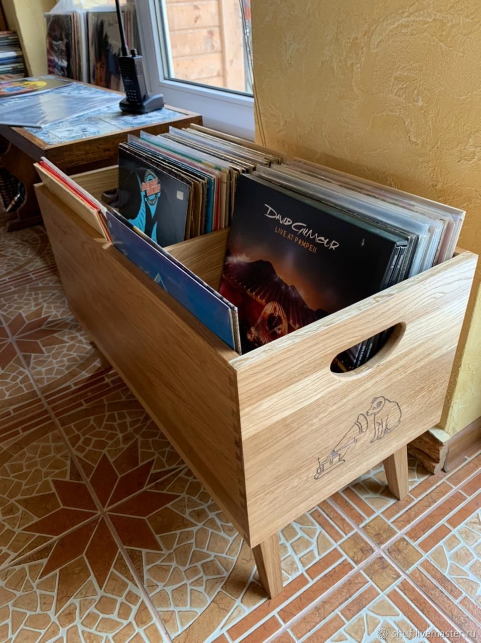 Ящик для пластинок LP в интернет-магазине на Ярмарке Мастеров | Ящики ...
