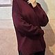Свитер женский бордо из 100% кашемира. Свитеры. Diana 'Всё связано'. Ярмарка Мастеров.  Фото №8