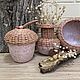 Шкатулка «Жёлудь». Шкатулки. Fashion Wicker. Ярмарка Мастеров.  Фото №5