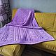 Knitted plush plaid of large knitting. Bedspreads. Vyazanye izdeliya i MK iz Alize Puffi. Ярмарка Мастеров.  Фото №6
