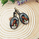 Earrings bronze Sir Cocker. Earrings. Linda (LKdesign). Online shopping on My Livemaster.  Фото №2