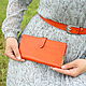 Women's leather wallet 'Butterfly orange'. Wallets. CRAZY RHYTHM bags (TP handmade). My Livemaster. Фото №5