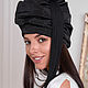Turban hat hijab of black viscose with tail. Turban. TURBAN SVS. Online shopping on My Livemaster.  Фото №2