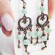 Almira earrings with jade, Earrings, Minusinsk,  Фото №1